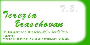 terezia braschovan business card